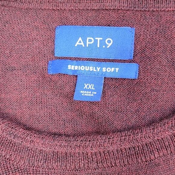 Apt 9 Mens XXL Acrylic Merino Wool Long Sleeve Color Blocked Knit Sweater - Picture 4 of 4